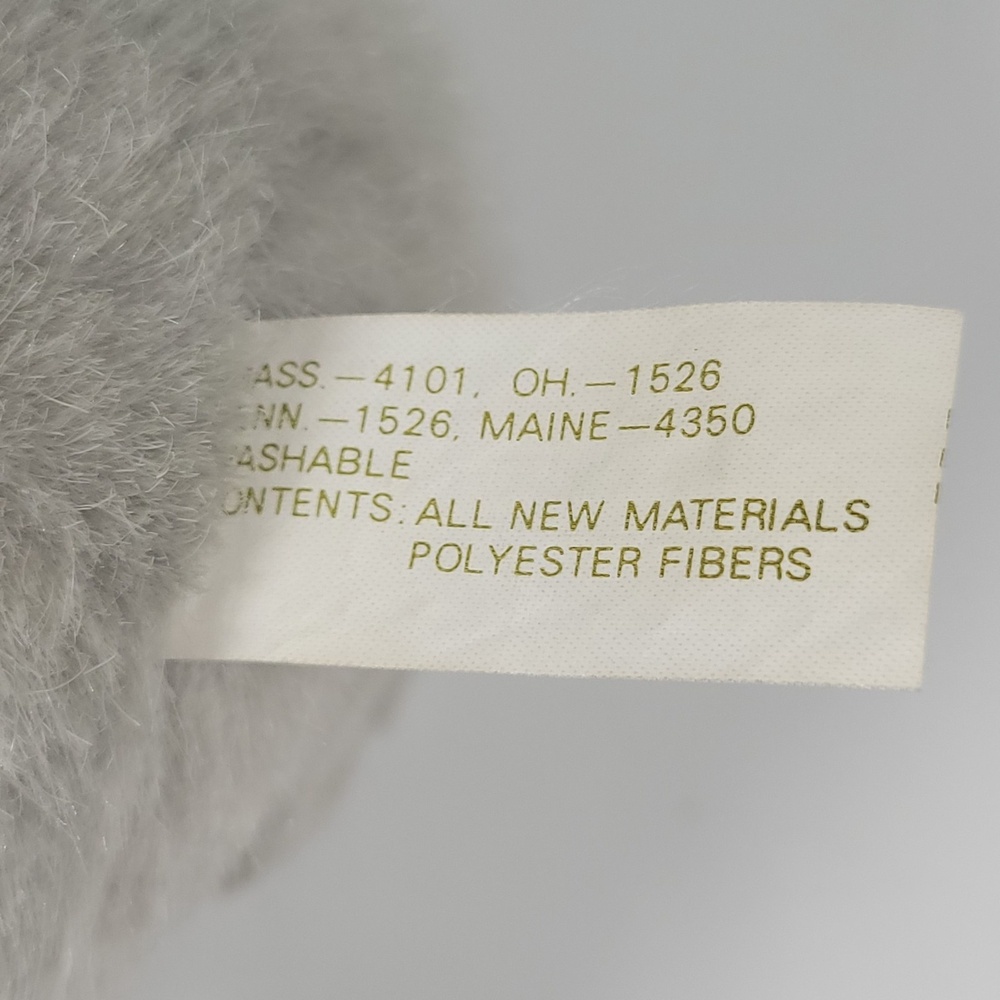 The Summit Collection Gray Cat 9" Plush Sitting Blue Eyes Whiskers VTG 1988 - Picture 8 of 9